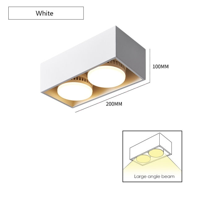 Surface mounted downlight living room no main light box ceiling light grille ceiling lamp aisle ceiling spotlight