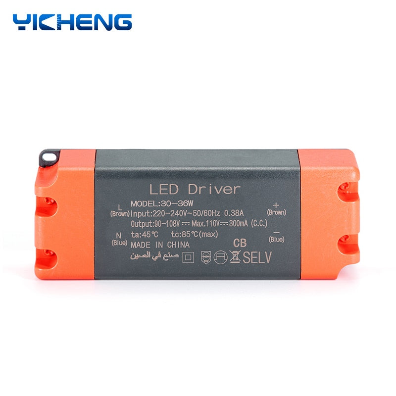 LED Driver 7W 12W 20W 36W AC220-240V Lighting Transformers Input Electronic Power Supply For LED Downlight Panel Light DIY