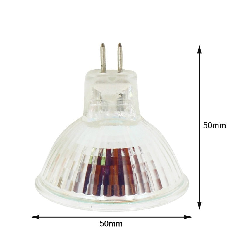 Glass LED Spotlight Bulb MR16 GU5.3 220-240V 3.5W 60LED 50CM Diameter Cup Shape For Downlight Wall Lamp Indoor Using