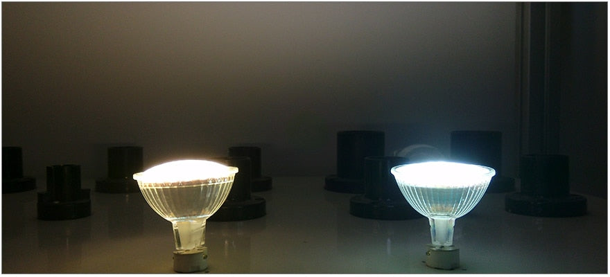 Glass LED Spotlight Bulb MR16 GU5.3 220-240V 3.5W 60LED 50CM Diameter Cup Shape For Downlight Wall Lamp Indoor Using