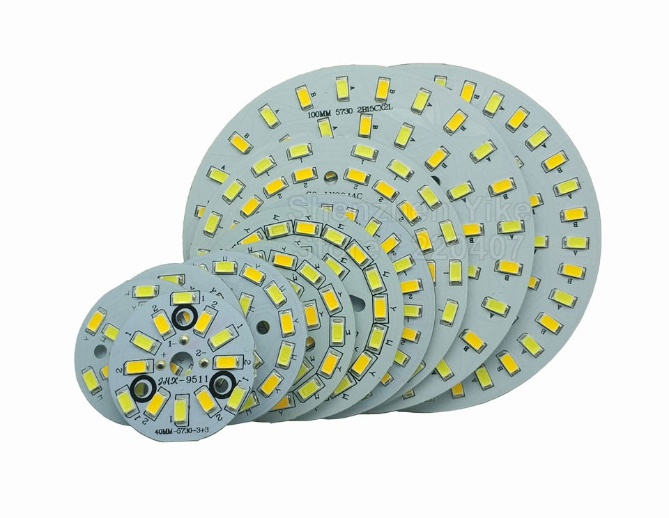 Warm/Cold White two color in one PCB 48mm 5730 SMD Light Board 5Wx2 Led Lamp Panel For Ceiling PCB With LED diy for downlight