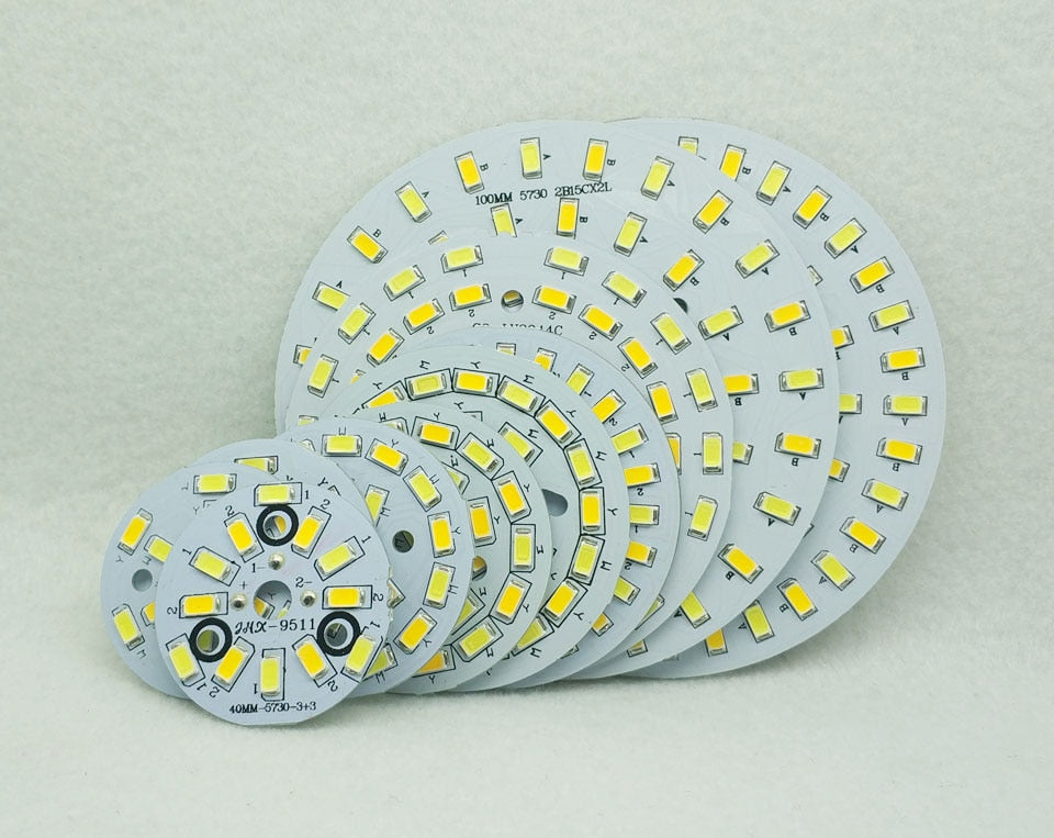 Warm/Cold White two color in one PCB 48mm 5730 SMD Light Board 5Wx2 Led Lamp Panel For Ceiling PCB With LED diy for downlight