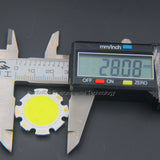 LED round Chip Light Source For Spotlight Downlight Warm Natural Cold White 10pcs/lot 28mm 3W 5W 7W 10W 12W COB LED Lamp