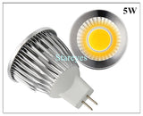 Dimmable 5W 3W 10 pcs MR16 AC DC12V LED COB Spot light downlight Droplight Lighting led lamp bulb LED spotlight lamp led Light