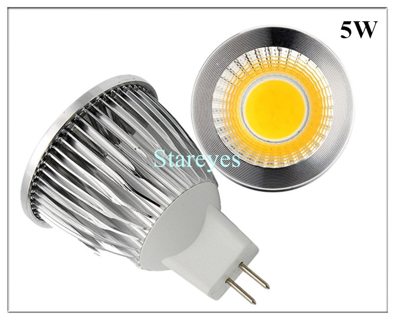 Dimmable 5W 3W 10 pcs MR16 AC DC12V LED COB Spot light downlight Droplight Lighting led lamp bulb LED spotlight lamp led Light