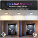 Ceiling Lighting LED Downlight AC 220V 3W 5W 7W LED Spot Light Temputer Ultra-thin Punch-free Ceiling Type Round Ring Lamp Home