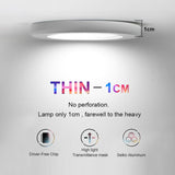 Ceiling Lighting LED Downlight AC 220V 3W 5W 7W LED Spot Light Temputer Ultra-thin Punch-free Ceiling Type Round Ring Lamp Home