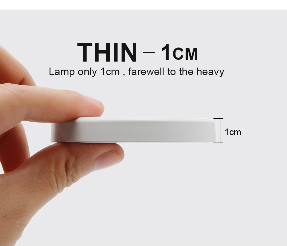 Ceiling Lighting LED Downlight AC 220V 3W 5W 7W LED Spot Light Temputer Ultra-thin Punch-free Ceiling Type Round Ring Lamp Home