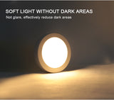 Ceiling Lighting LED Downlight AC 220V 3W 5W 7W LED Spot Light Temputer Ultra-thin Punch-free Ceiling Type Round Ring Lamp Home