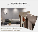 Ceiling Lighting LED Downlight AC 220V 3W 5W 7W LED Spot Light Temputer Ultra-thin Punch-free Ceiling Type Round Ring Lamp Home