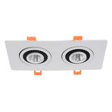 Dimmable 360° Rotation Recessed LED Downlight 7W 9W 12W 14W 18W 24W COB Spot Light Decoration Ceiling Lamp AC85-265V Indoor Lighting