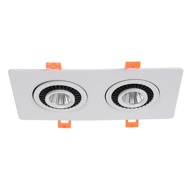 Dimmable 360° Rotation Recessed LED Downlight 7W 9W 12W 14W 18W 24W COB Spot Light Decoration Ceiling Lamp AC85-265V Indoor Lighting