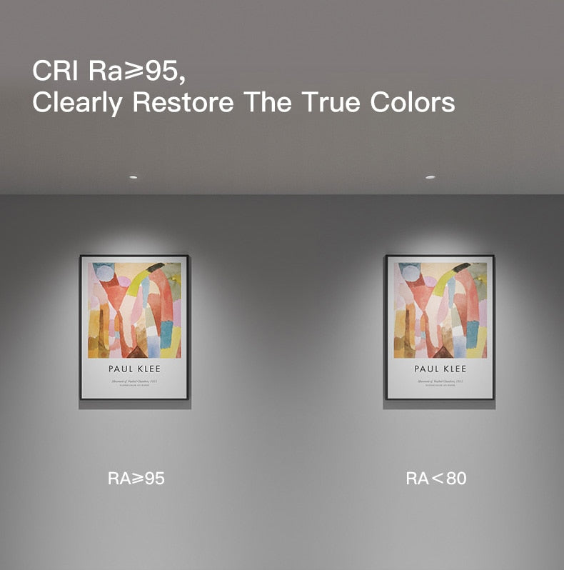 XrzLux High CRI Deep Anti-glare Round Embedded LED Downlight 10W COB Ceiling Spotlight IP65 Waterproof Recessed Led Ceiling Lamp