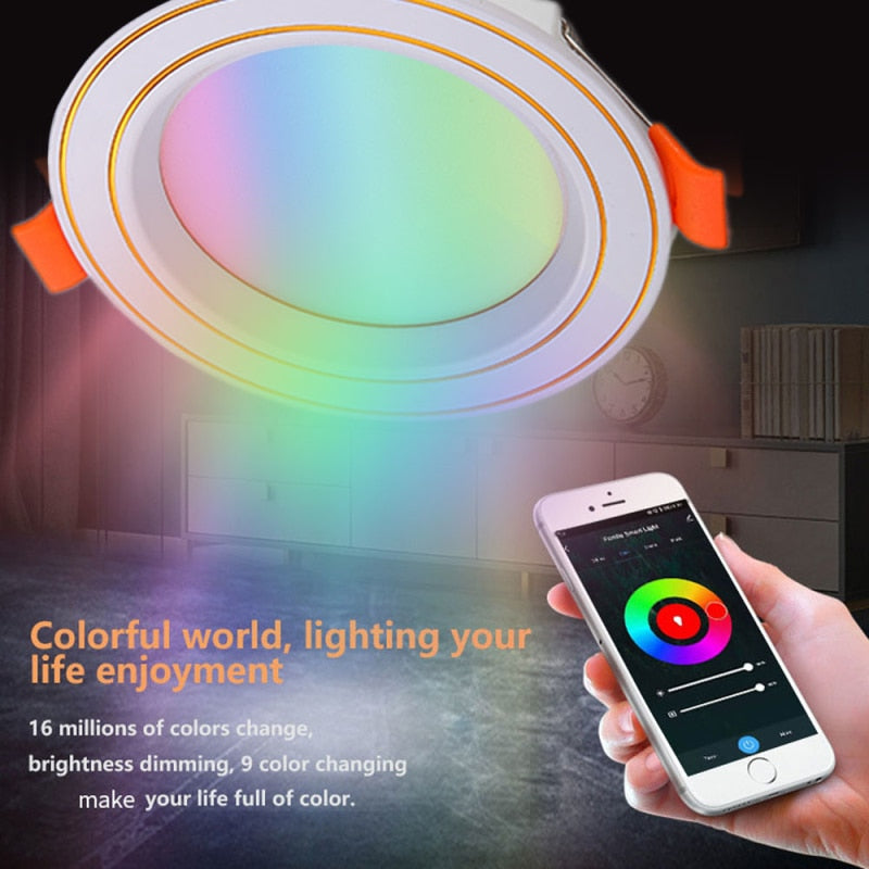 LED Downlight 10W Recessed Round LED Ceiling Lamp AC85-265V  Indoor Lighting Warm White Cold White Work With Tuya Zigbee 3.0 Hub