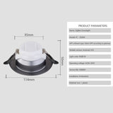 LED Downlight 10W Recessed Round LED Ceiling Lamp AC85-265V  Indoor Lighting Warm White Cold White Work With Tuya Zigbee 3.0 Hub