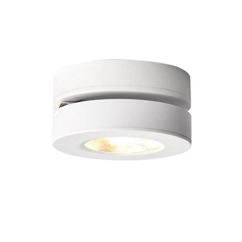 Folding Round shape COB LED Ceiling Lights 7W 9W 12W Surface Mounted Led Downlights Spot Light 360° Rotation AC220V