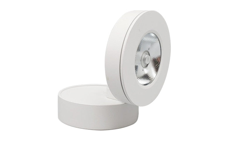 Folding Round shape COB LED Ceiling Lights 7W 9W 12W Surface Mounted Led Downlights Spot Light 360° Rotation AC220V