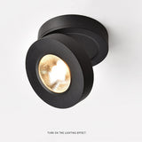 Folding Round shape COB LED Ceiling Lights 7W 9W 12W Surface Mounted Led Downlights Spot Light 360° Rotation AC220V