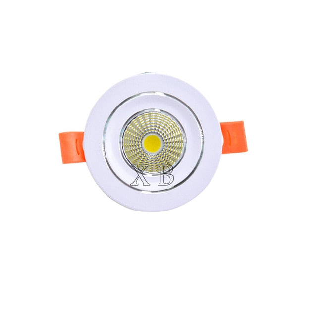 Dimmable LED Downlight 3W 5W  Round COB Recessed Lamp AC85-265V Led Bulb Bedroom Kitchen Indoor LED Spot Lighting