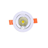 Dimmable LED Downlight 3W 5W  Round COB Recessed Lamp AC85-265V Led Bulb Bedroom Kitchen Indoor LED Spot Lighting