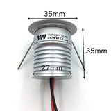 Dimmable 3W Led Spotlight 30MM Ceiling Spot Bulb Lamps DC12V 24V Downlights for Living Room Cabinet Bedroom Home Corridor Light