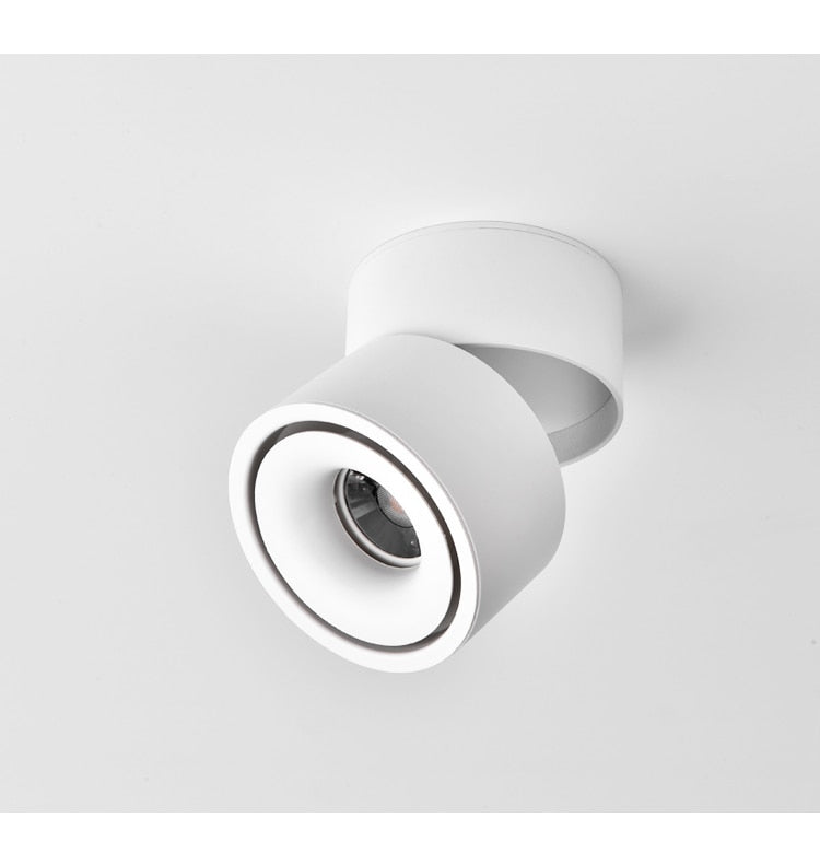 Dimmable folding surface mounted spotlight led living room ceiling ceiling downlight cob adjustable angle clothing store 10W 15W