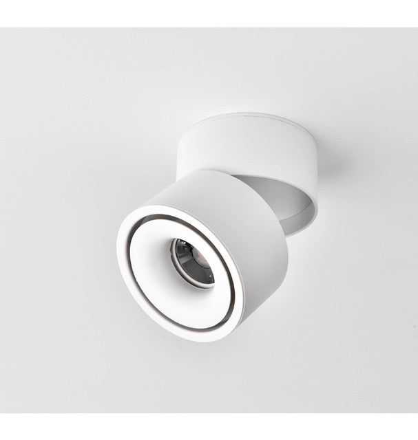 Dimmable folding surface mounted spotlight led living room ceiling ceiling downlight cob adjustable angle clothing store 10W 15W