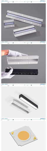 Led Magnetic spotlight floodlight Living Room Recessed downlight Ceiling Narrow edge Spotlight bedroom led ceiling light fixture