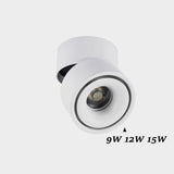 Folding Dimmable Cylindrical COB LED Downlights 9W 12W 15W LED Ceiling Spot lights AC85~265V LED Ceiling Lamps Indoor Lighting