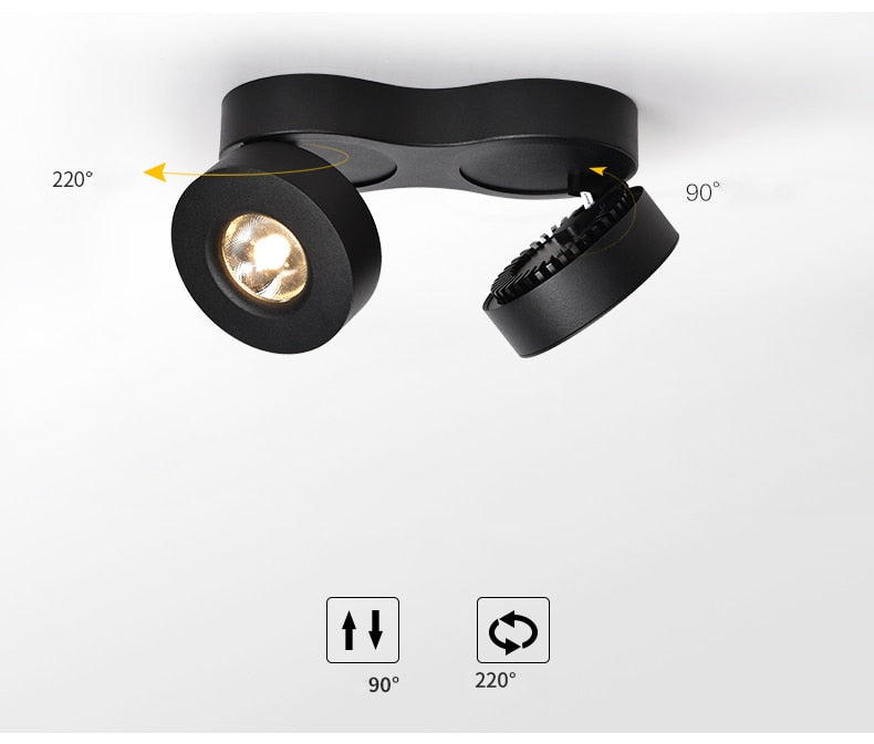 High quality adjustable bright 20W 30W LED downlight ceiling spotlight, COB lighting Spotlight