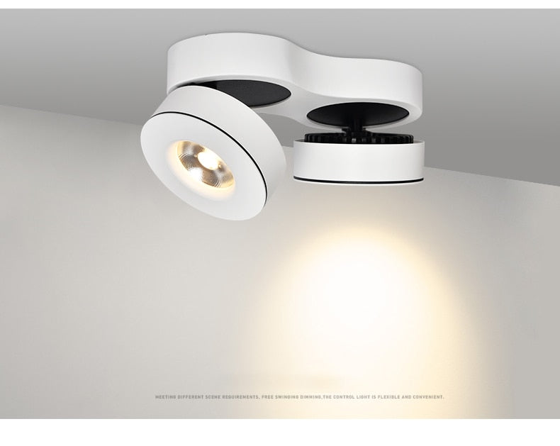 High quality adjustable bright 20W 30W LED downlight ceiling spotlight, COB lighting Spotlight