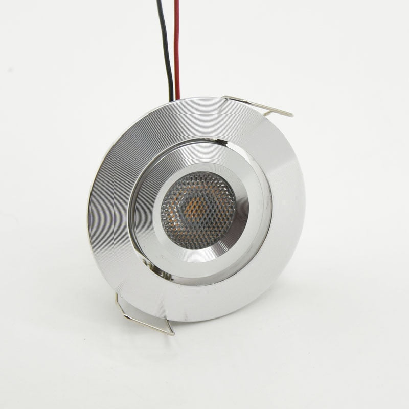 Angled Rotatable Adjustable Mini Ceiling Spot Light DC 12V 24V 3W Dimmable Recessed Downlight Indoor LED Display Spotlight