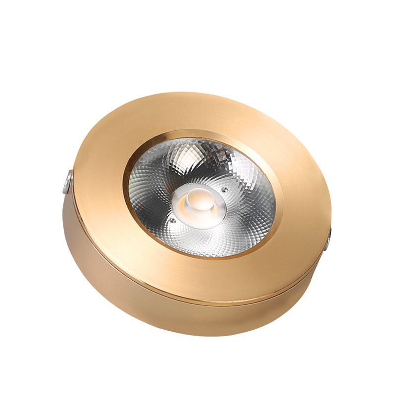 Ultra-thin Downlight Diameter 75mm 5W LED Spotlight Golden Black White Cabinet Light Corridor Surface Ceiling Lamp