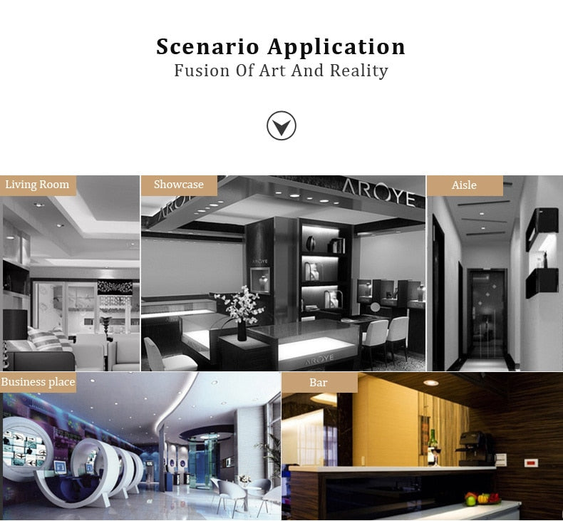 Ultra-thin Downlight Diameter 75mm 5W LED Spotlight Golden Black White Cabinet Light Corridor Surface Ceiling Lamp