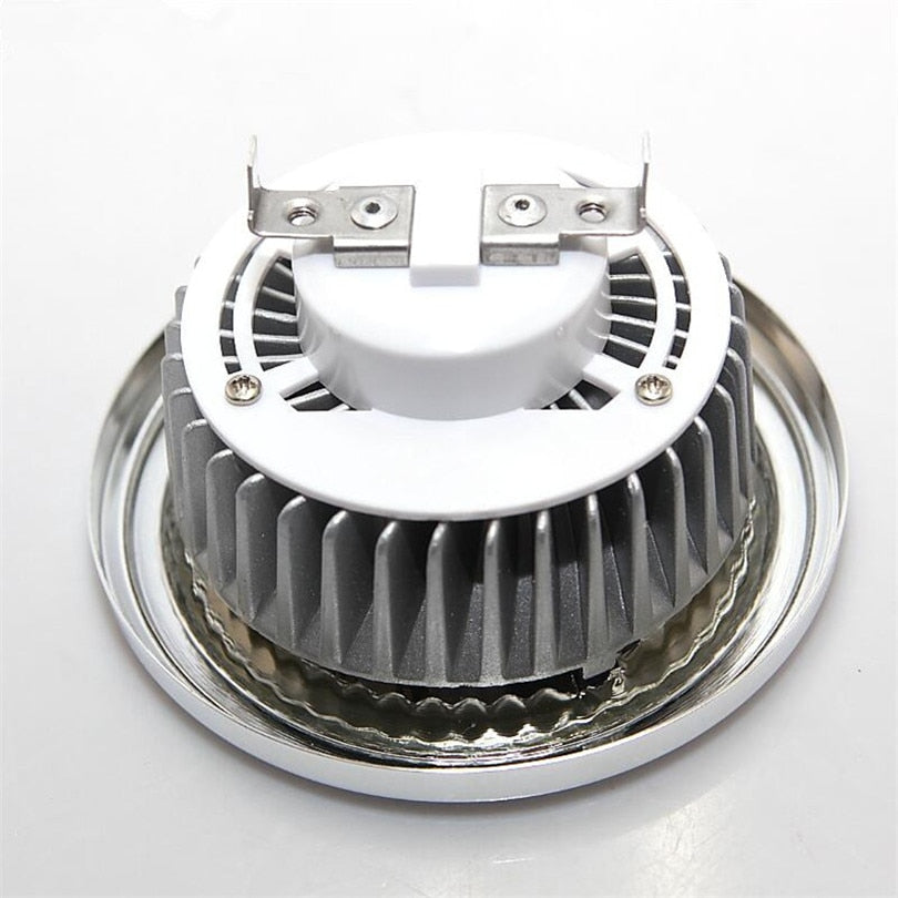 Super Bright AR111 15W COB LED Downlight AR111 QR111 G53 GU10 LED Bulb light Dimmable AC110V/220V/DC12V