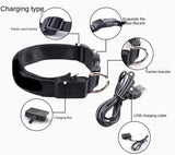 LED Glowing Dog Collar Rechargeable Luminous Collar Adjustable large Dog Night Light Collar Pet Safety Collar for Small Dogs Cat