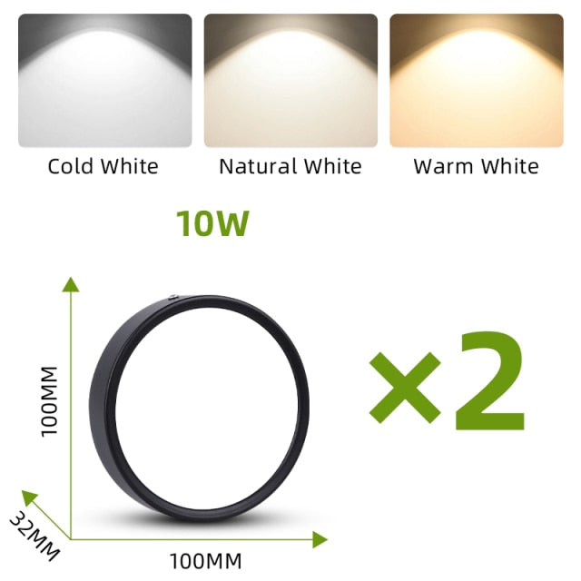 Led Downlights Foldable LED Spotlight  7/10/15/25W Spot Ceiling Lights Surface Mounted Lamp For Bathroom Kitchen Indoor Lighting