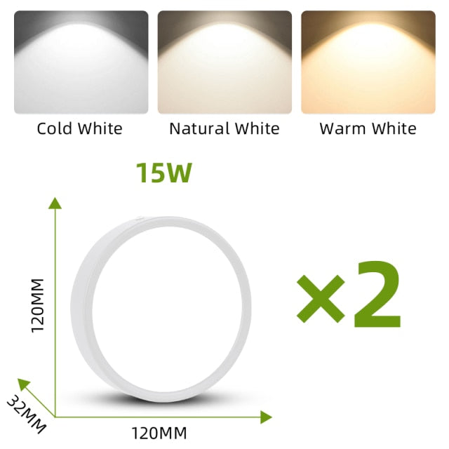 Led Downlights Foldable LED Spotlight  7/10/15/25W Spot Ceiling Lights Surface Mounted Lamp For Bathroom Kitchen Indoor Lighting