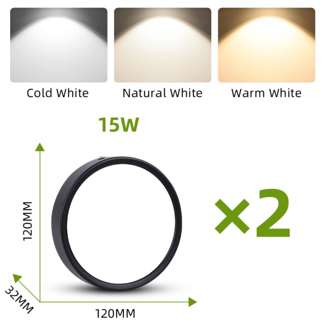 Led Downlights Foldable LED Spotlight  7/10/15/25W Spot Ceiling Lights Surface Mounted Lamp For Bathroom Kitchen Indoor Lighting