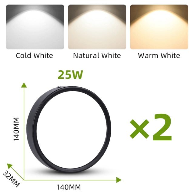 Led Downlights Foldable LED Spotlight  7/10/15/25W Spot Ceiling Lights Surface Mounted Lamp For Bathroom Kitchen Indoor Lighting