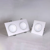 Square Bright Recessed white black LED Dimmable Downlight COB 7W 10W 15W 20W 30WLED Spot light decoration Ceiling Lamp AC85-265V