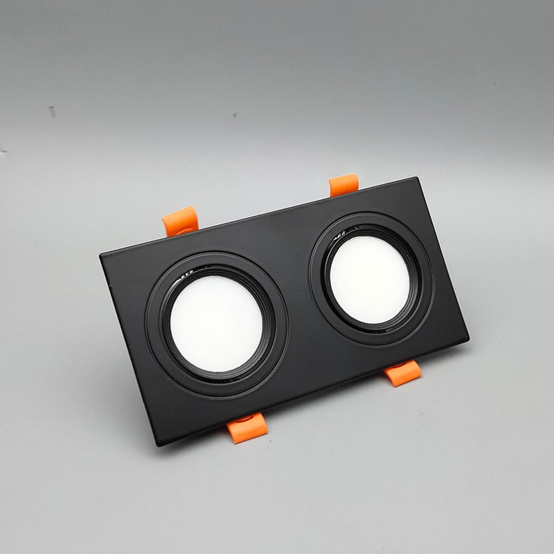 Square Bright Recessed white black LED Dimmable Downlight COB 7W 10W 15W 20W 30WLED Spot light decoration Ceiling Lamp AC85-265V