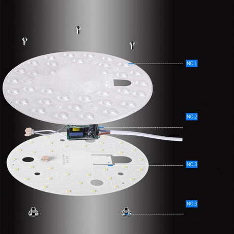 2021 LED Panel Circle Ring Light SMD2835 12W 18W 24W 36W LED Round /Square Ceiling decoration Ceiling Lamp AC 220V downlight