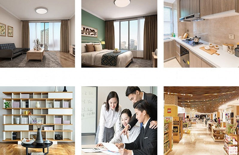 2021 LED Panel Circle Ring Light SMD2835 12W 18W 24W 36W LED Round /Square Ceiling decoration Ceiling Lamp AC 220V downlight