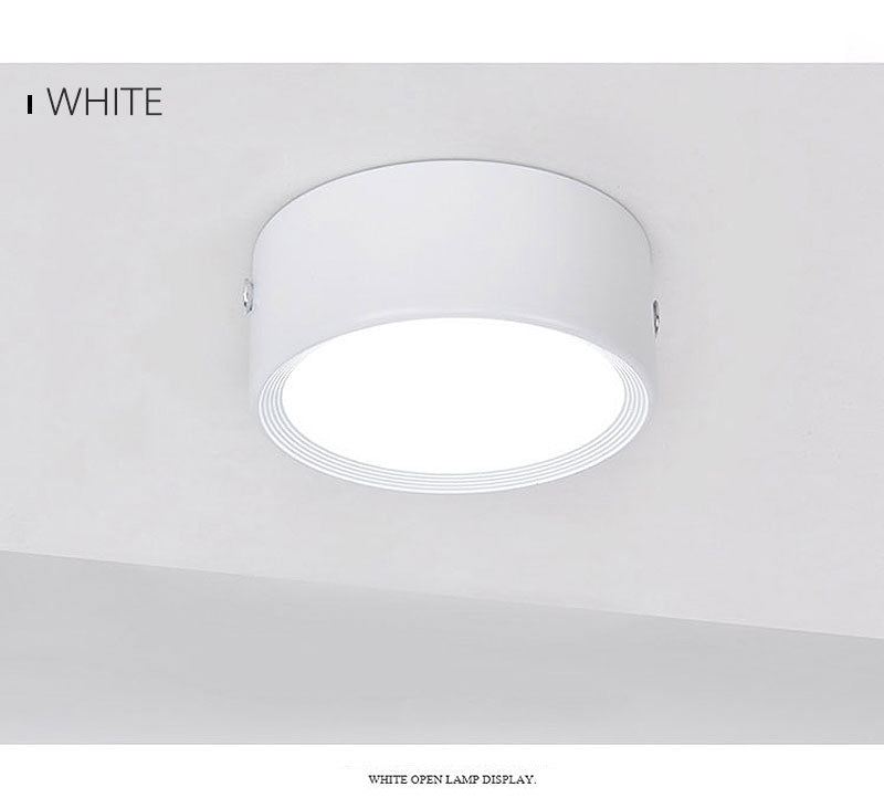 Surface Mounted LED Downlight 5W 7W 9W 12W 15W 18W 220V Ceiling Lamps Ultra Thin Driverless LED Spot Lights Book Rack Lighting