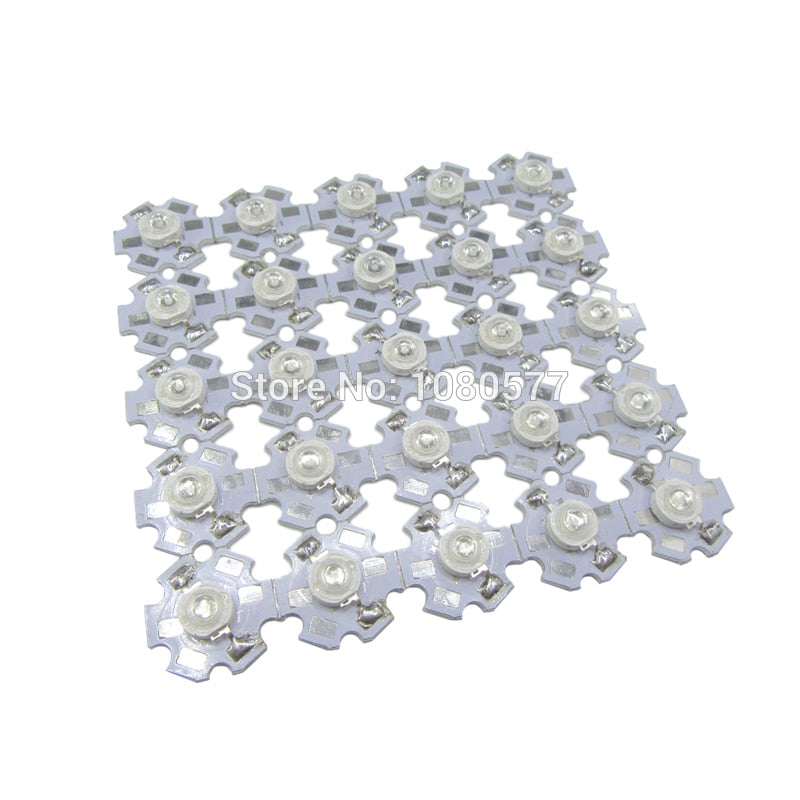 3W UV High Power LED Chip SMD Light Beads Ultra Violet 365nm 385nm 395nm 400nm 405nm 420nm For SpotLight Downlight Lamp Bulb