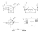 Real Full Watt 1W 3W High Power LED lamp Bulb Diodes SMD 110-120LM LEDs Chip For 10 -1000 pcs 3W - 18W Spot light Downlight