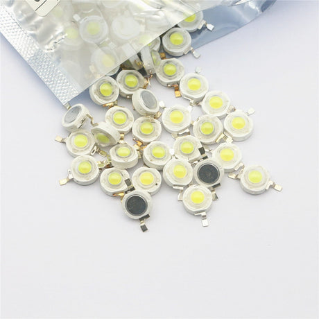 Real Full Watt 1W 3W High Power LED lamp Bulb Diodes SMD 110-120LM LEDs Chip For 10 -1000 pcs 3W - 18W Spot light Downlight