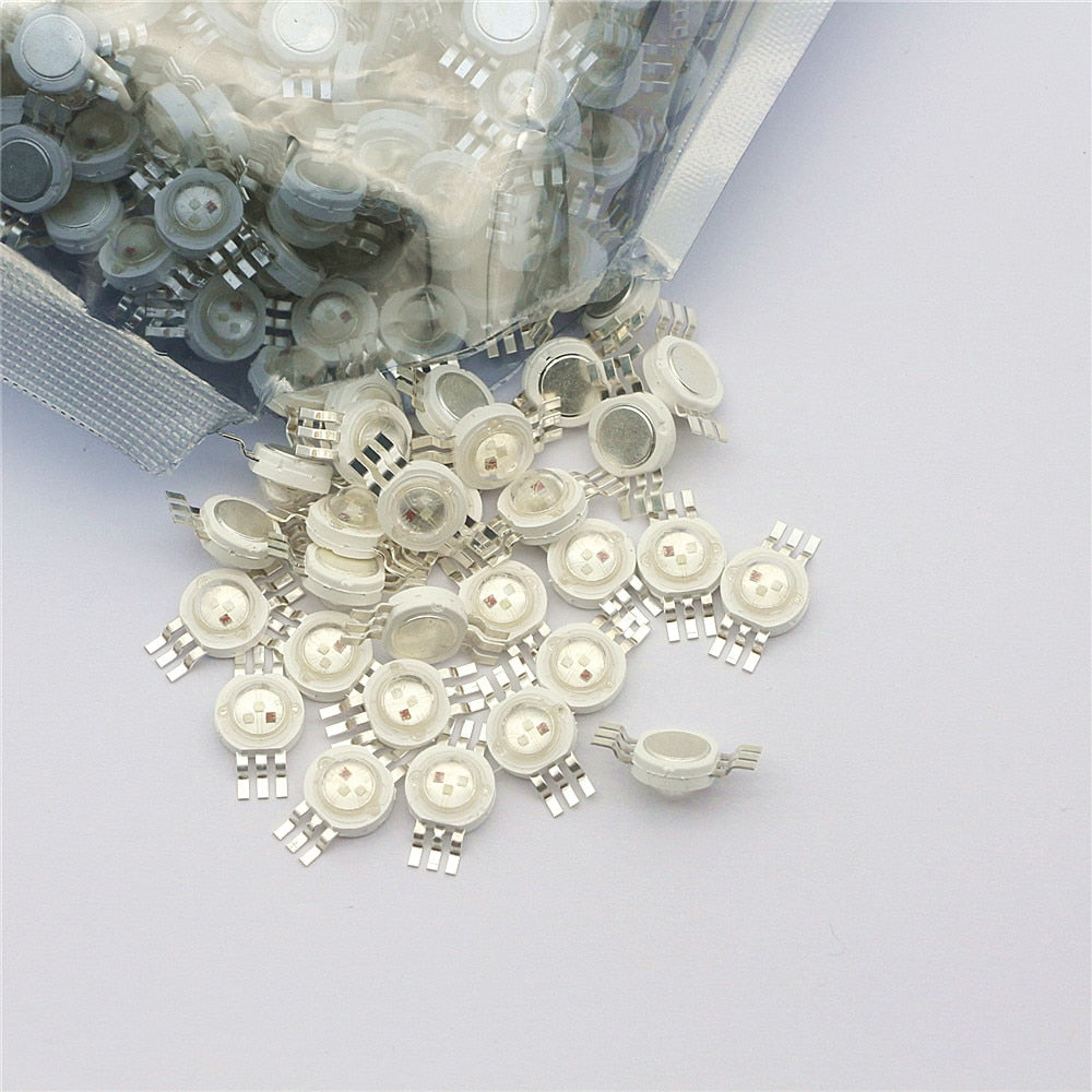 Real Full Watt 1W 3W High Power LED lamp Bulb Diodes SMD 110-120LM LEDs Chip For 10 -1000 pcs 3W - 18W Spot light Downlight