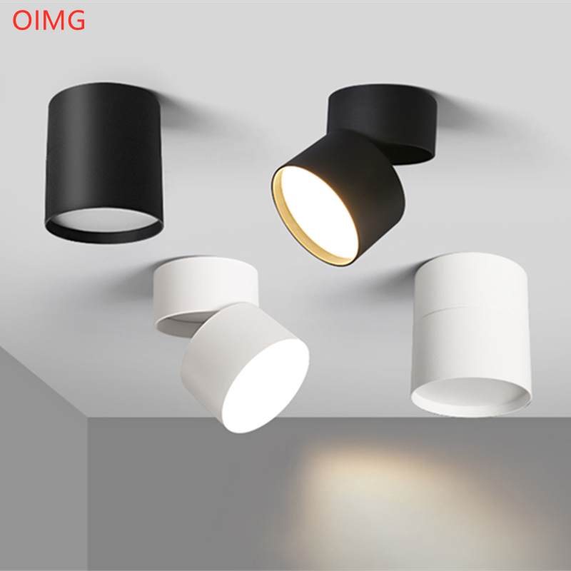 2021 New Style Anti-glare Dimmable Surface Mounted Rotating LED Downlight 20W 15W 10W Epistar Spot Light Ceiling Lamp AC90-260V